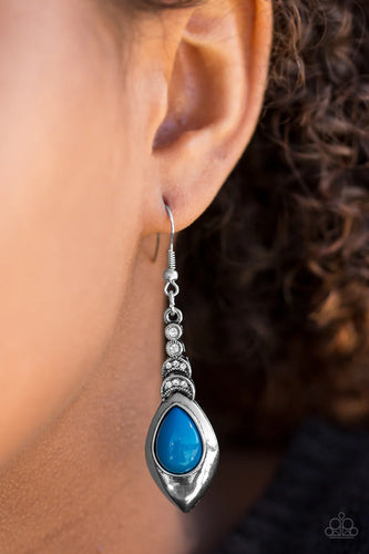 You Know HUE - Blue Earrings - Paparazzi