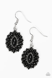 Spring Tea Parties - Black Earrings - Paparazzi