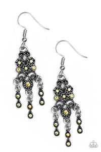 Spring Bling - Yellow Earrings - Paparazzi