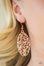 Load image into Gallery viewer, Glistening Gardens - Copper Earrings - Paparazzi