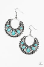 Load image into Gallery viewer, Desert Springs - Blue Earrings - Paparazzi