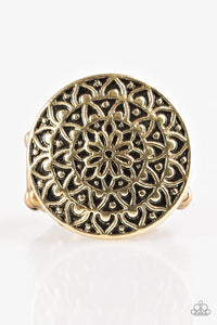 Petal Mantra - Brass Ring - Paparazzi