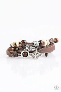 Bahama Butterfly - Brown Bracelet - Paparazzi