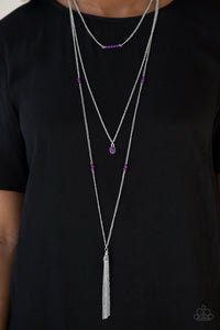 SANDSTONE Castles - Purple Necklace - Paparazzi