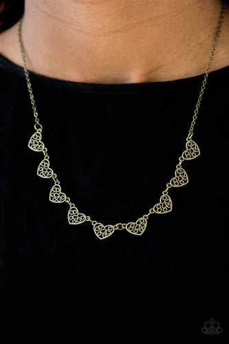 Love and Devotion - Brass Necklace - Paparazzi