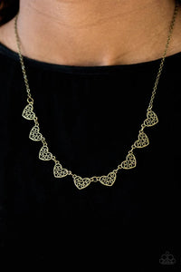 Love and Devotion - Brass Necklace - Paparazzi