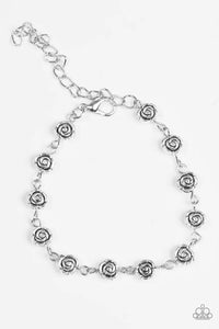 Rosebud Radiance - Silver Bracelet - Paparazzi