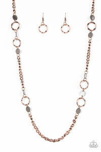 Stylishly Steampunk - Copper Necklace - Paparazzi