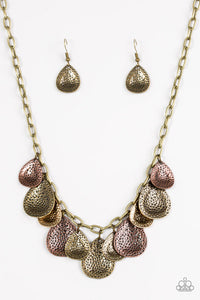 Storm Goddess - Brass Necklace - Paparazzi