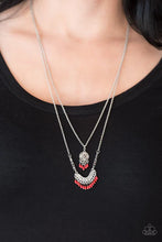 Load image into Gallery viewer, Bohemian Belle - Red Necklace - Paparazzi