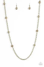 Load image into Gallery viewer, Showroom Shimmer - Brass Necklace - Paparazzi