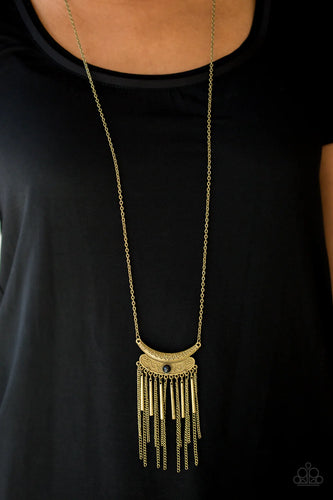 Take ZEN - Brass Necklace - Paparazzi