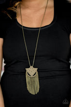 Load image into Gallery viewer, Hunt Or Be Hunted - Brass Necklace - Paparazzi