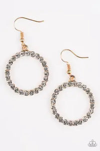 Bubblicious - Gold Earrings - Paparazzi