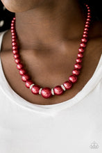 Load image into Gallery viewer, Party Pearls - Red Necklace - Paparazzi