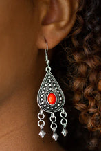 Load image into Gallery viewer, Sahara Song - Orange Earrings - Paparazzi