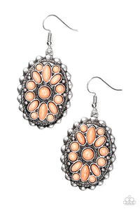 Prairie Poppy - Orange Earrings - Paparazzi