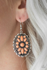 Prairie Poppy - Orange Earrings - Paparazzi