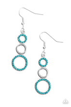 Load image into Gallery viewer, Bubble Bustle - Blue Earrings - Paparazzi