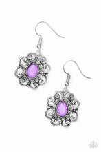 Load image into Gallery viewer, First and Foremost Flowers - Purple Earrings - Paparazzi