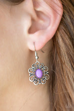 Load image into Gallery viewer, First and Foremost Flowers - Purple Earrings - Paparazzi