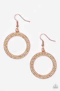 Bubbly Babe - Copper Earrings - Paparazzi