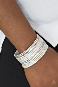 Fight Fire with Fire - White Bracelet - Paparazzi