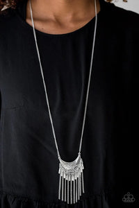 Happy Is The Huntress - Silver Necklace - Paparazzi