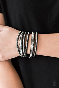 Rock Star Attitude - Black Bracelet - Paparazzi