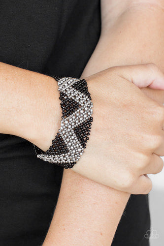 Desert Loom - Black Bracelet - Paparazzi