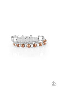 Girly Girl Glamour - Brown Bracelet - Paparazzi