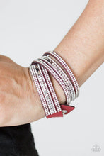 Load image into Gallery viewer, Rock Star Attitude - Red Bracelet - Paparazzi