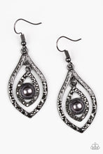 Load image into Gallery viewer, Breaking Glass Ceilings - Black Earrings - Paparazzi