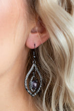 Load image into Gallery viewer, Breaking Glass Ceilings - Black Earrings - Paparazzi