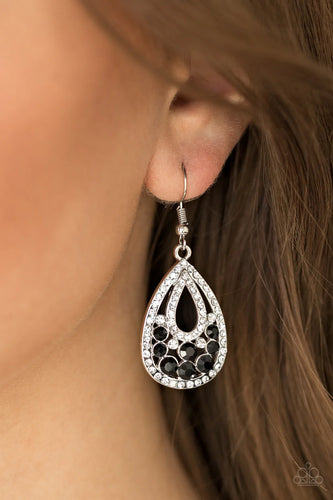 Sparkling Stardom - Black Earrings - Paparazzi