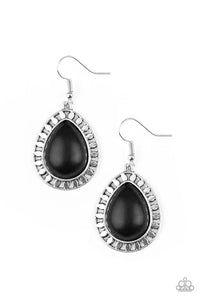 Sahara Serenity - Black Earrings - Paparazzi