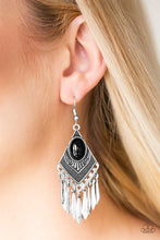 Load image into Gallery viewer, Mostly Monte-ZUMBA - Black Earrings - Paparazzi