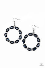 Load image into Gallery viewer, Ring Around The Rhinestones - Blue Earrings - Paparazzi