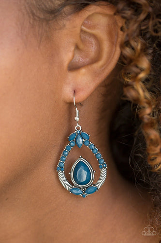 Vogue Voyager - Blue Earrings - Paparazzi