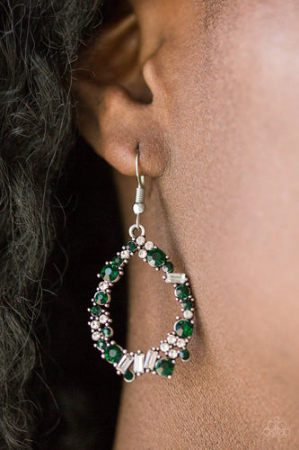 Crushing Couture - Green Earrings - Paparazzi