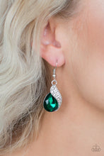 Load image into Gallery viewer, Easy Elegance - Green Earrings - Paparazzi