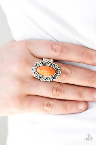 Desert Grotto - Orange Ring - Paparazzi