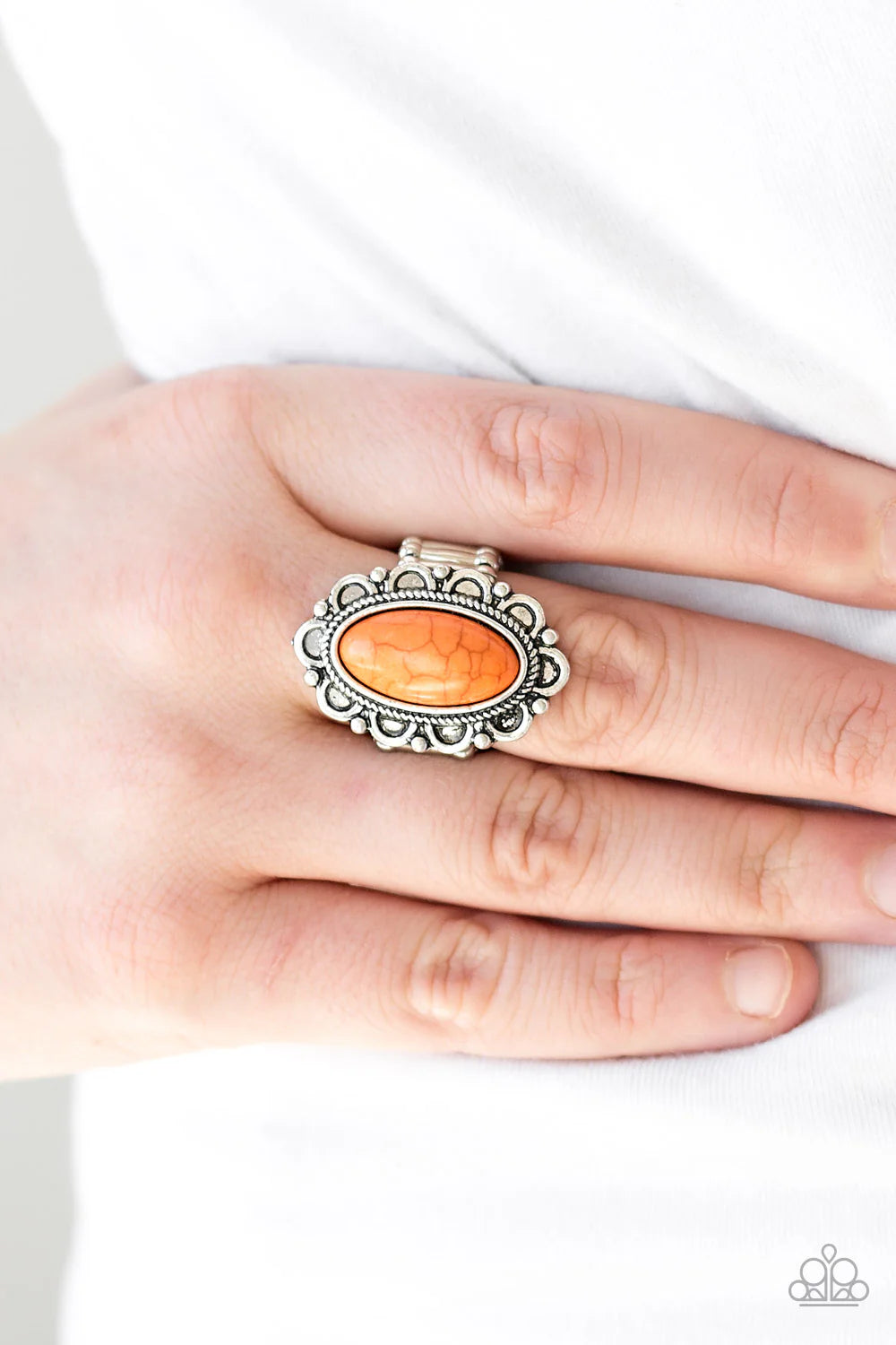 Desert Grotto - Orange Ring - Paparazzi