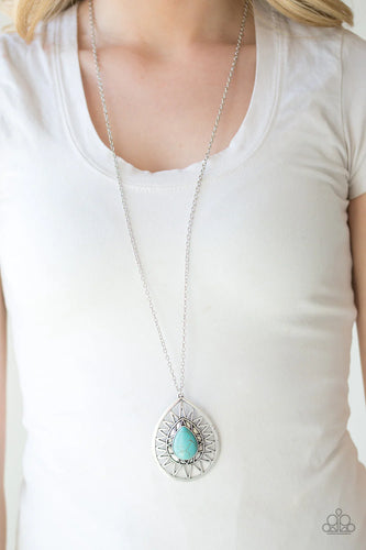 Summer Sunbeam - Blue Necklace - Paparazzi