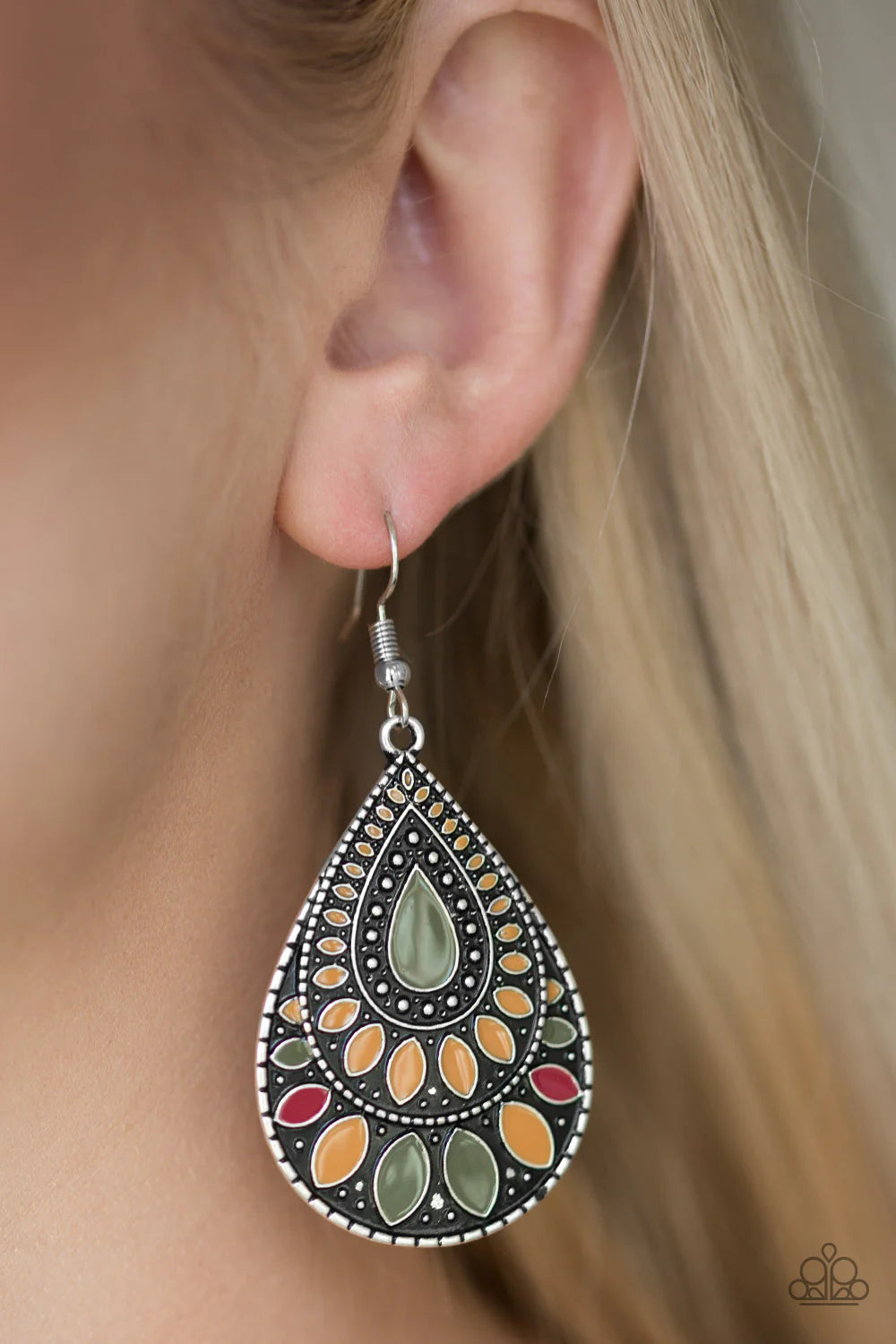 Westside Wildside - Green Earrings - Paparazzi