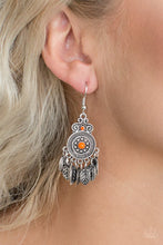 Load image into Gallery viewer, Lower East WILDSIDE - Orange Earrings - Paparazzi