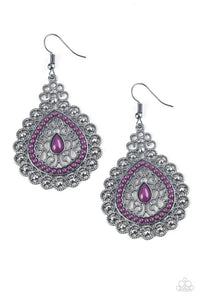 Carnival Courtesan - Purple Earrings - Paparazzi