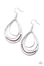 Load image into Gallery viewer, Start Each Day With Sparkle - Purple Earrings - Paparazzi