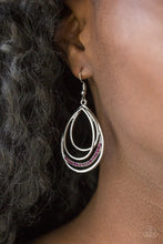 Load image into Gallery viewer, Start Each Day With Sparkle - Purple Earrings - Paparazzi