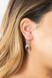 How Fancy - Purple Earrings - Paparazzi